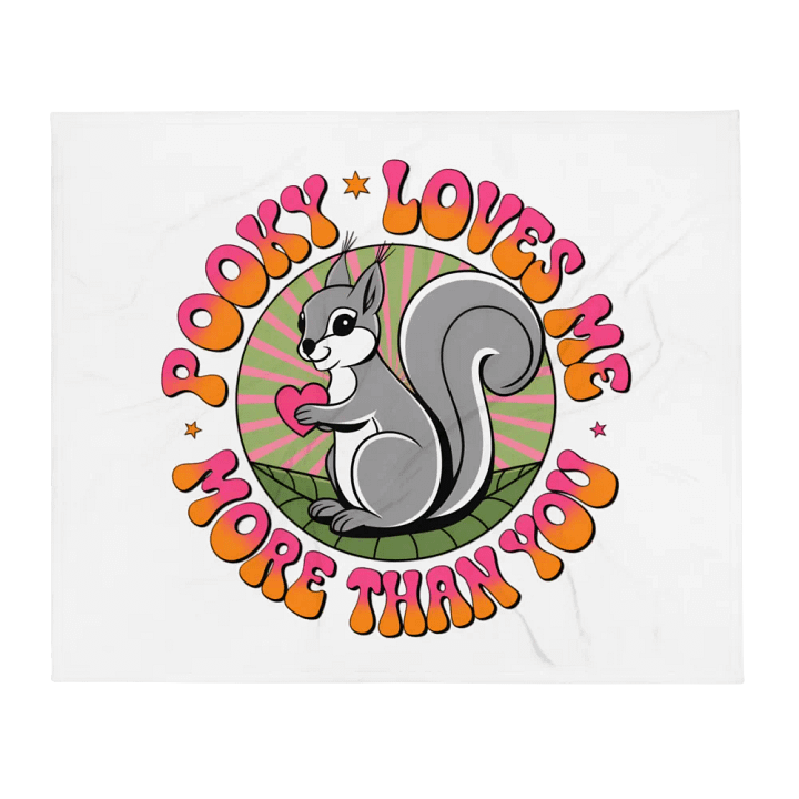 Ultra soft and plushy blanket: Pooky loves me more than you, 70s product image (2)