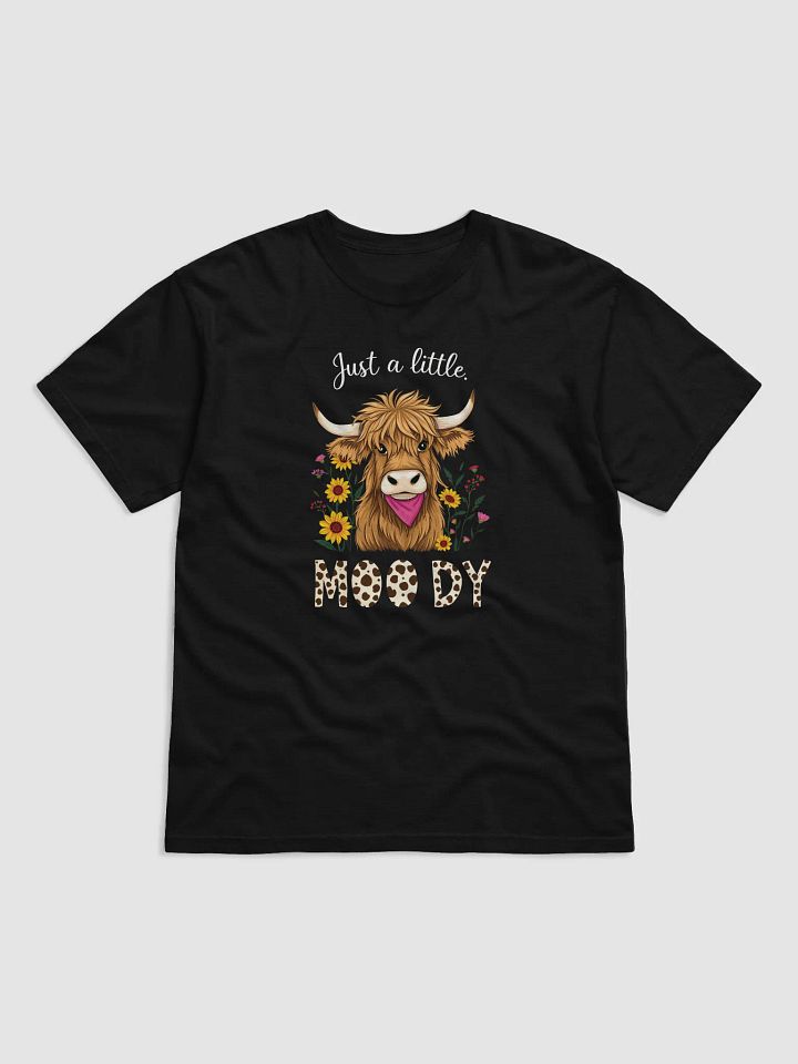 Just a Little Moody Highland Cow Easter T-Shirt product image (5)