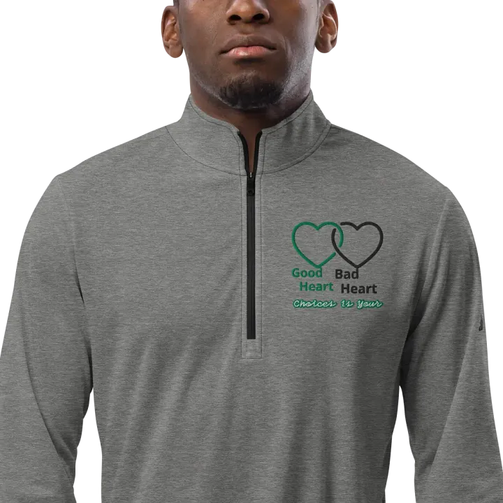 Copy of Good Heart Choices Quarter-Zip PulloverEcoAdidas Quarter Zip Pullover – Where Sustainability Meets Performance product image (1)