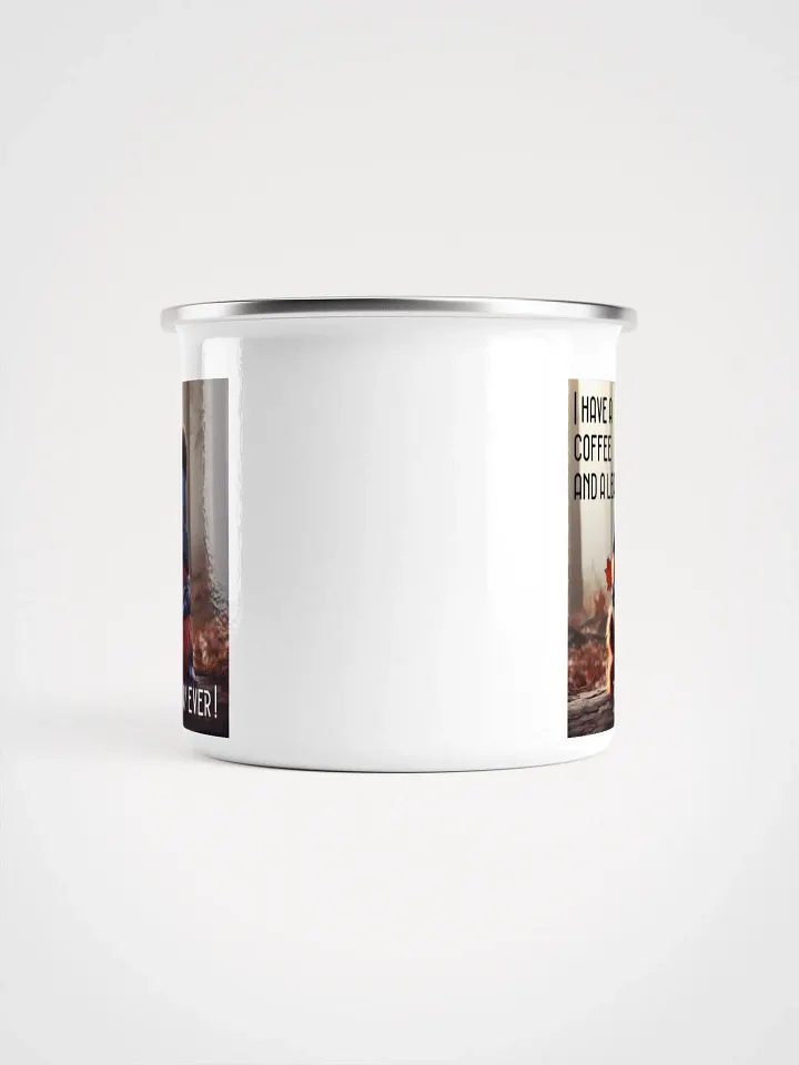 Coffee and a Leaf Enamel Mug product image (2)