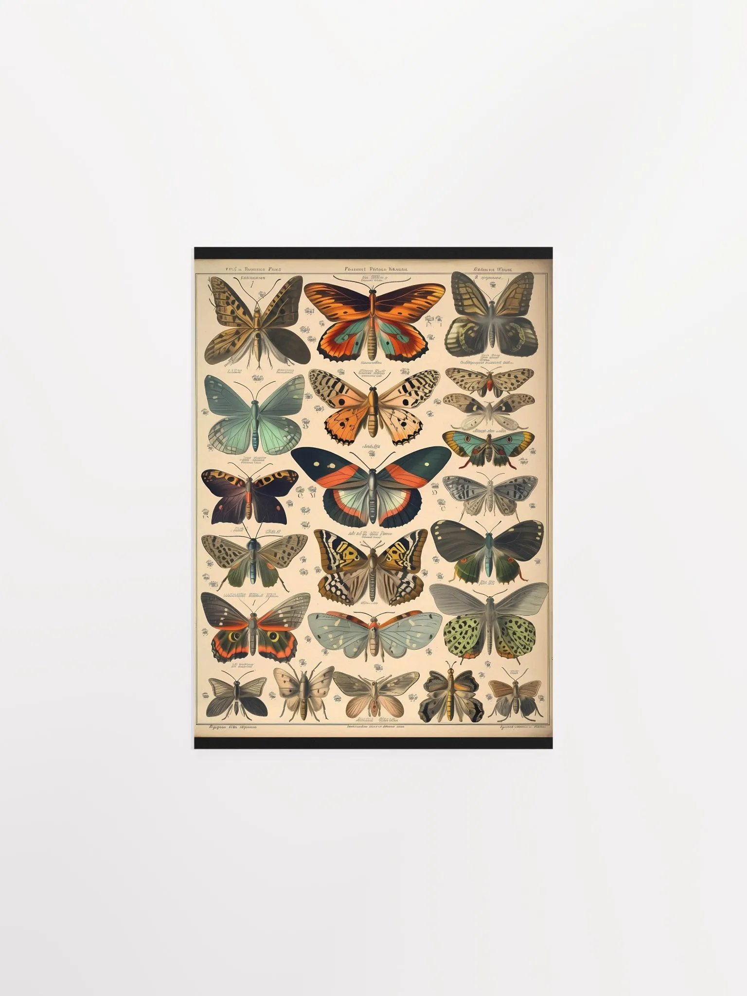 Butterfly & Moth Species Matte Poster product image (1)