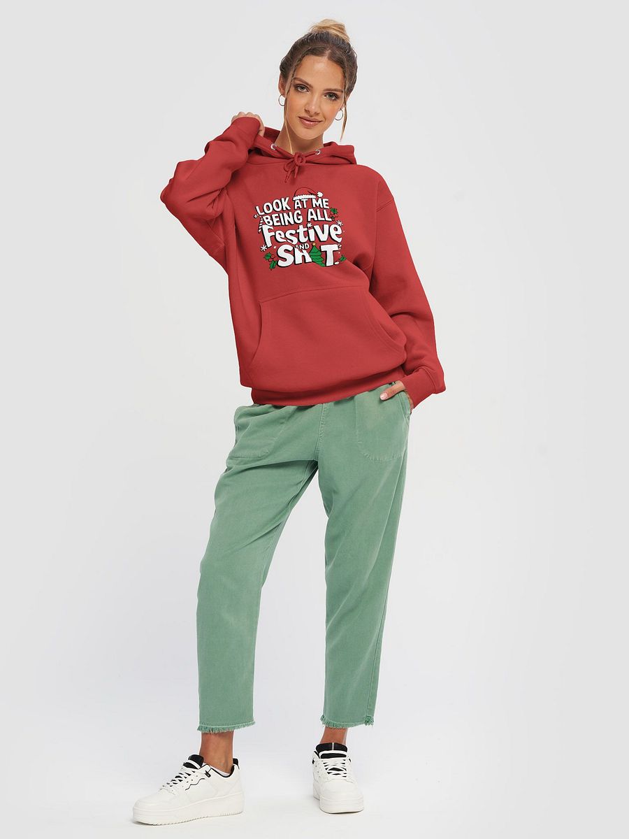Funny Festive Vibes Premium Hoodie product image (5)
