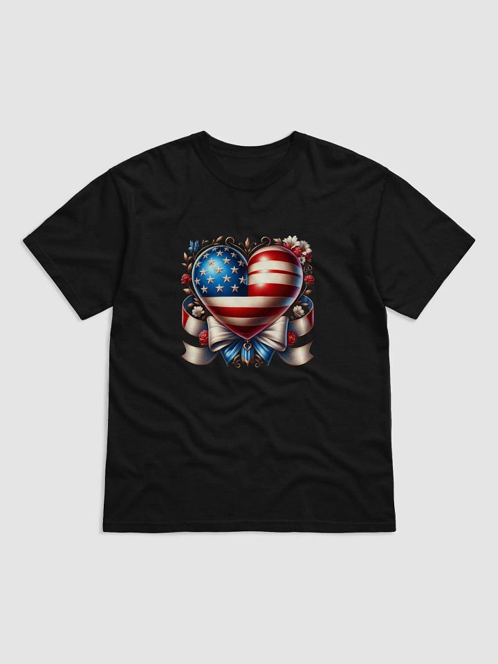Patriotic Heart Flag T-Shirt product image (9)