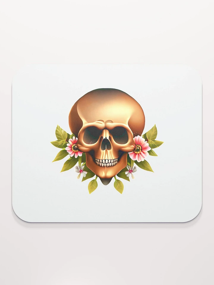 Skull with Nice Flowers Skull, skulls, skull art design, skeleton, skull and bones, scary, skull tattoo, artistic skull, human skull, dark skull, bones, Halloween, flowers product image (2)