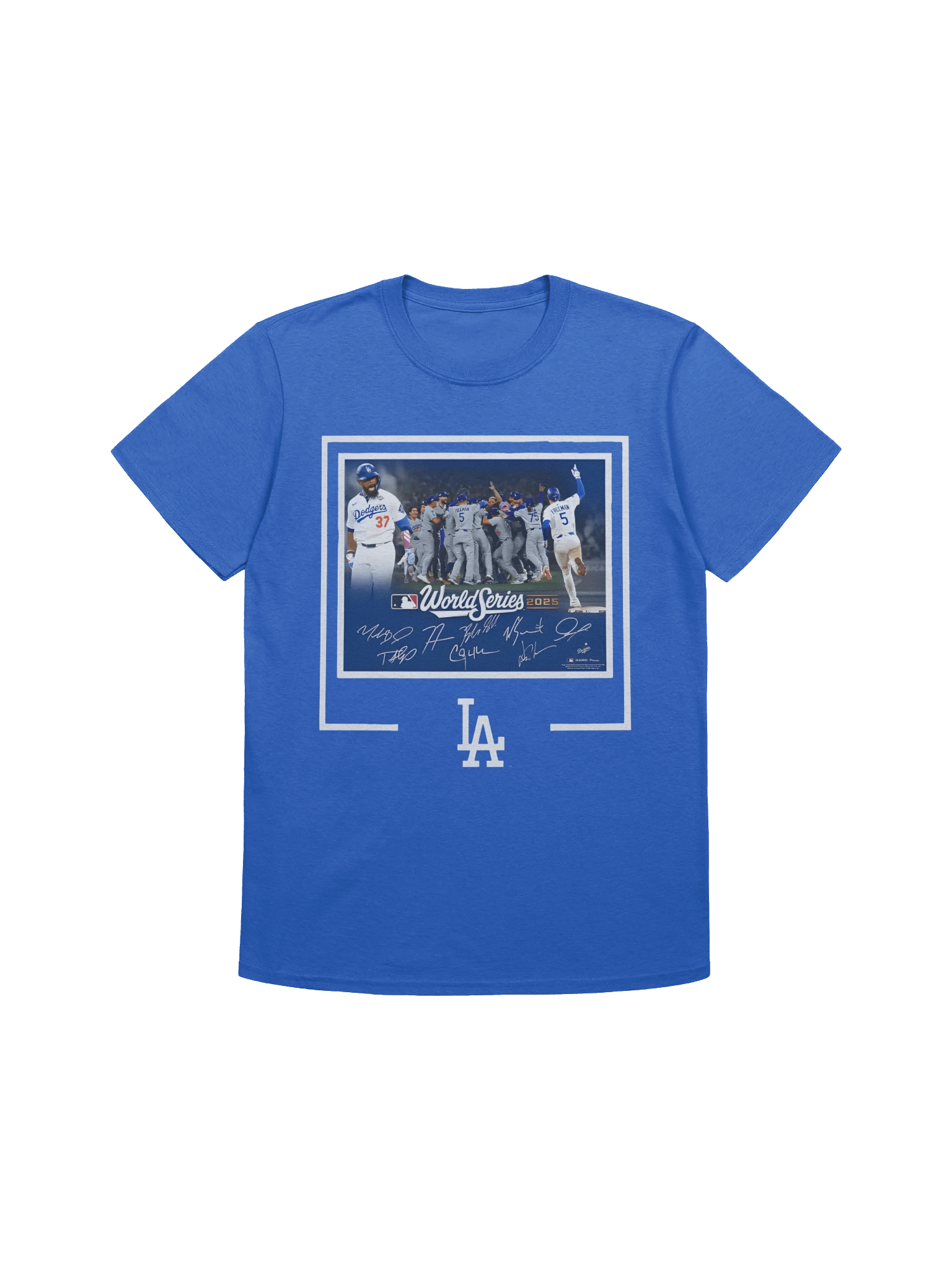 Dodgers Autographed World Series Signatures T-Shirt product image (8)
