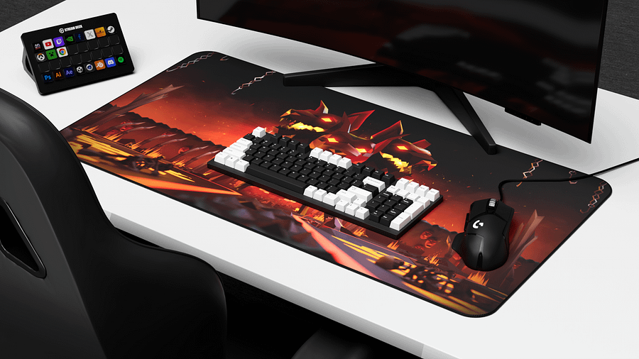 Cerberus | Large 3D Desk Mat product image (5)