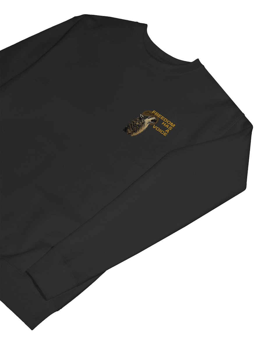 Freedom Has A Voice Howling Wolf - Premium Unisex Sweatshirt (Cotton Heritage – Modern Fit) product image (7)