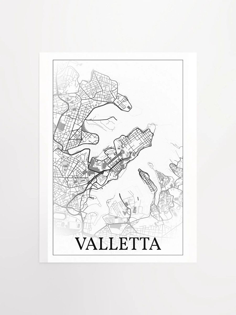 Valletta, Malta, city map print product image (5)