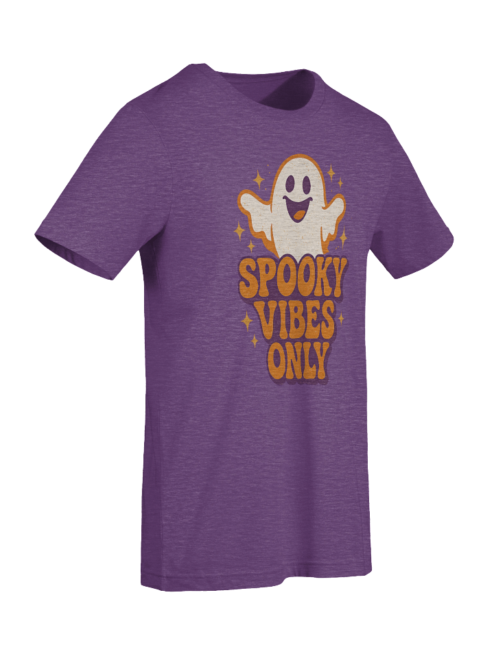 Spooky Vibes Only Vintage Halloween Ghost Tee product image (2)
