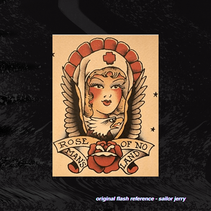 Sailor Jerry Rose of No Man's Land Nurse Pattern product image (2)