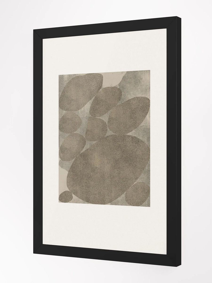 Earthy Elegance Framed Oval Poster | Timeless Minimalist Design with Natural Tones product image (2)
