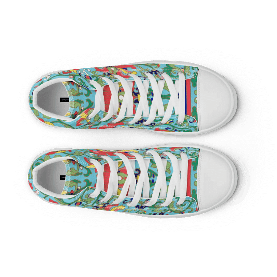 Ornate Vines Women's High Top Canvas Shoes product image (10)