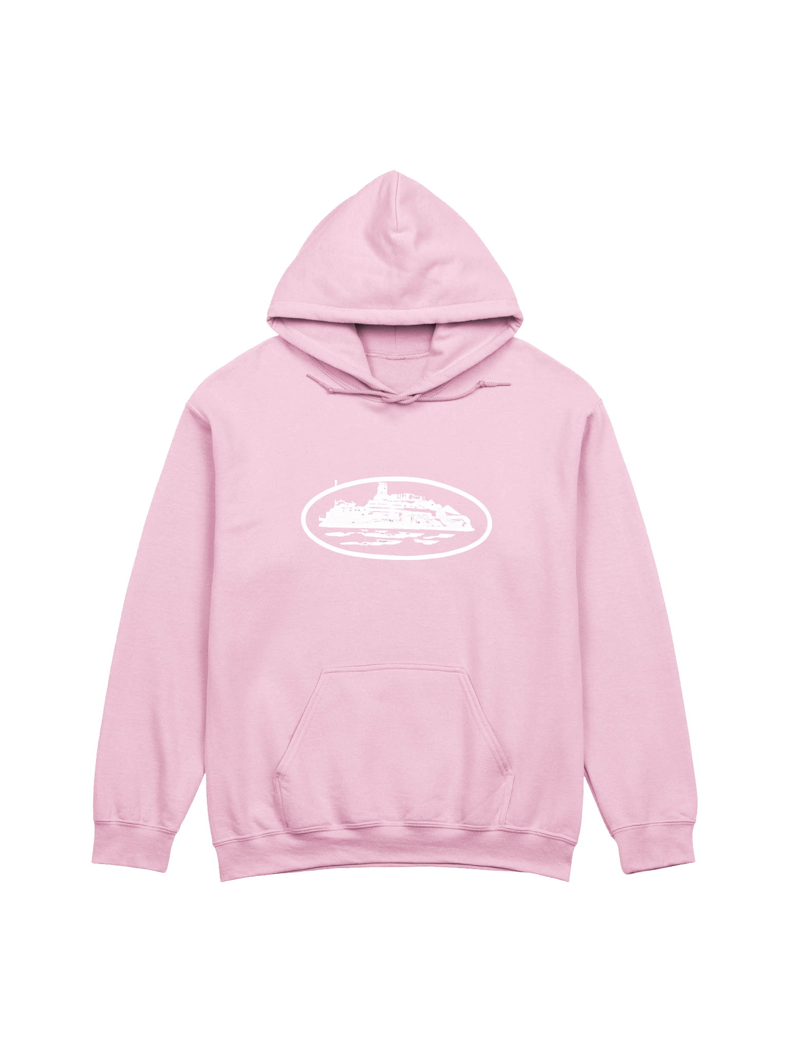 Corteiz Alcatraz Hoodie Baby Pink product image (1)