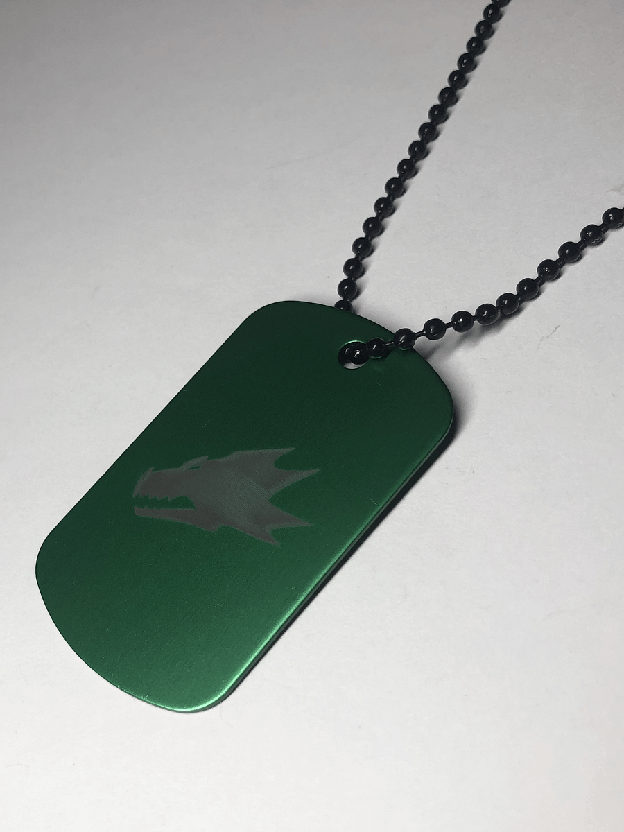 FLAME WITHIN - Engraved Dog Tag Pendant Necklace product image (5)