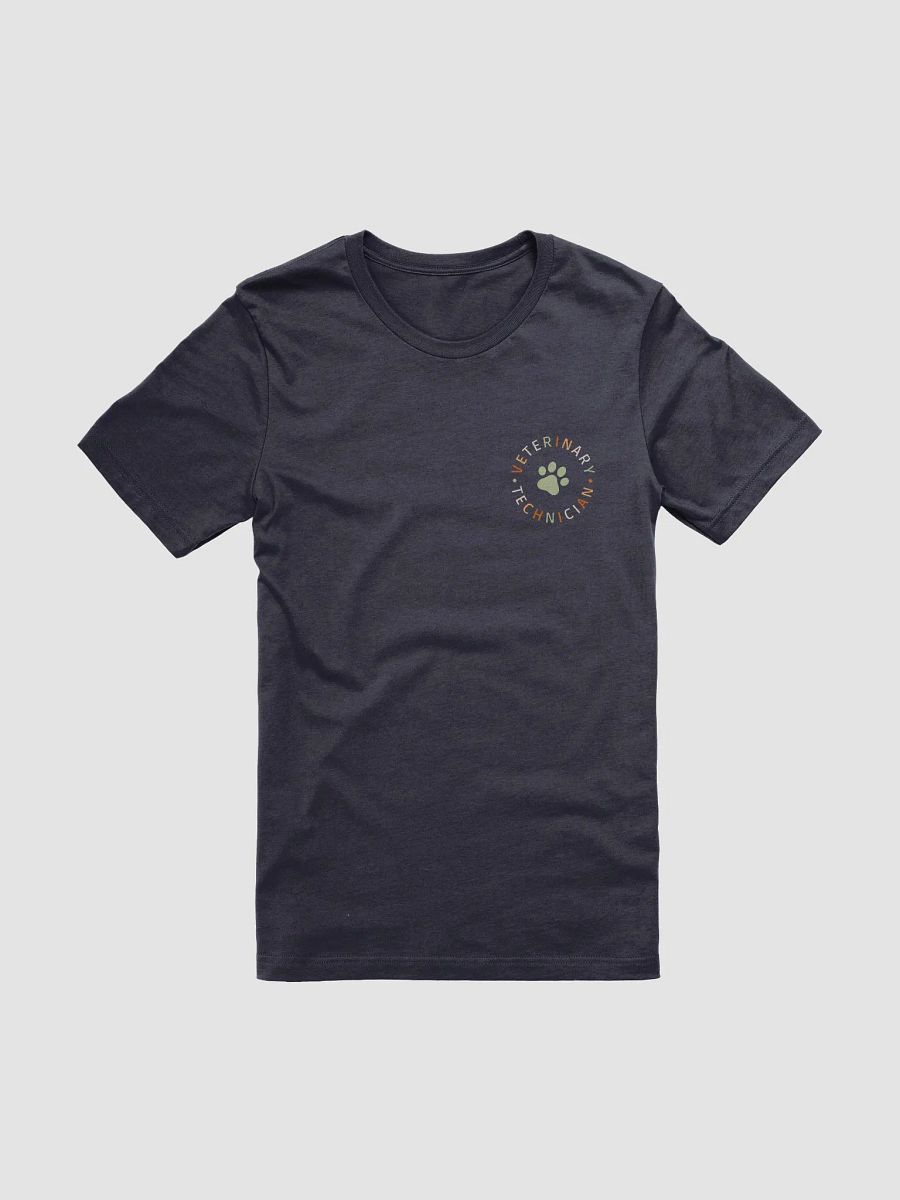 "Veterinary technician - pastel colors" t-shirt (dark background) product image (1)