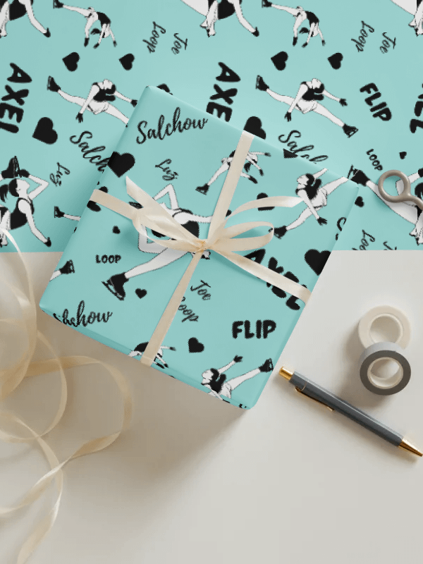 Ice Skaters Wrapping Paper Set product image (3)