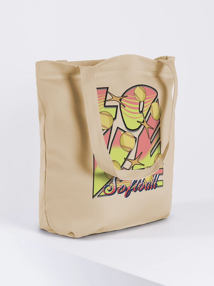 Love Me Softball Eco-Tote Bag product image (4)