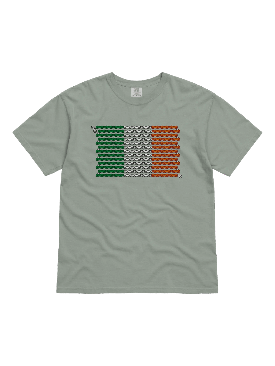 Ireland Bike Chain Flag on Heavyweight Tee product image (4)
