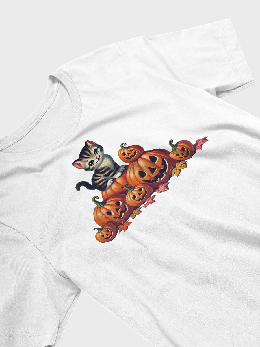 Kitten and Jack-o-Lanterns Pumpkins Supersoft T-shirt product image (14)