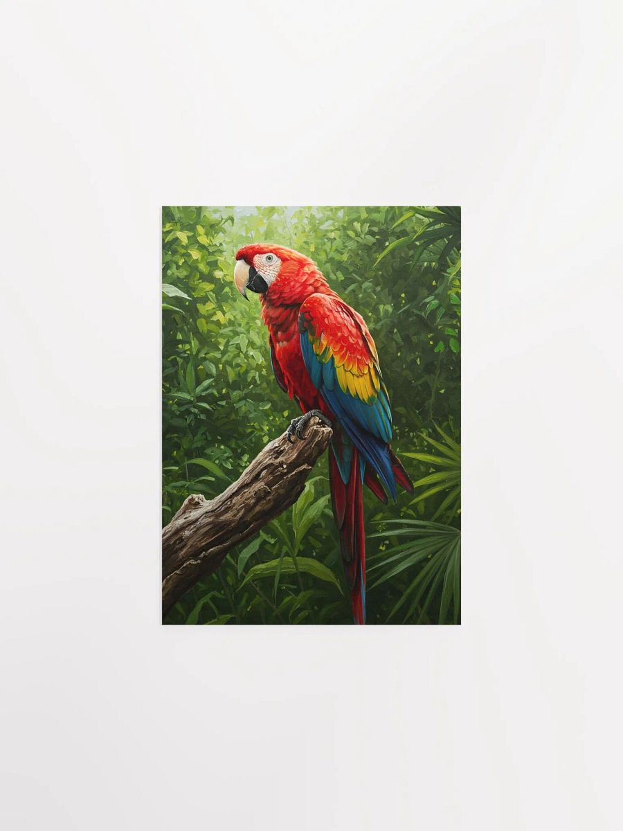 Scarlet Macaw Oil Painting Poster product image (3)