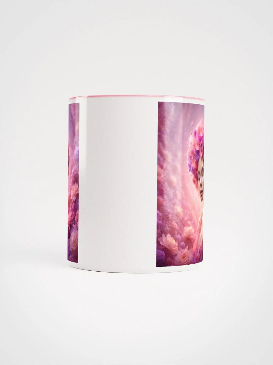 Pink Flower Girl Ceramic Mug product image (6)