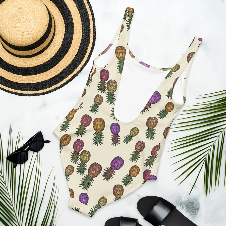 Upside-down Pineapple Swinger Pineapples Print Color Mix one-piece swimsuit product image (6)