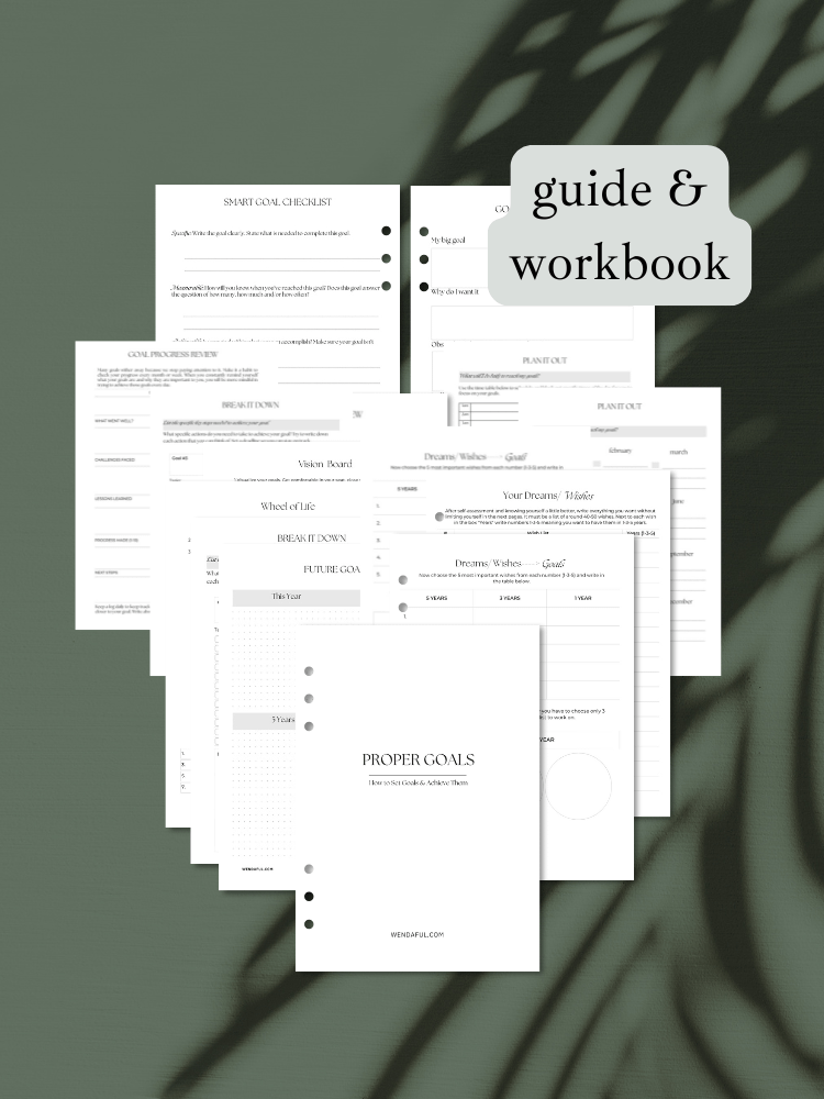 A5 Proper Goals Workbook (22 Pages) product image (1)