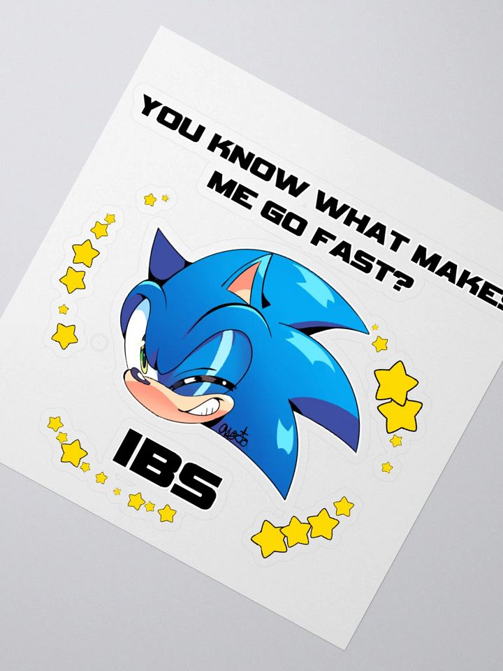 You Know What Makes Me Go Fast? IBS Sticker! product image (2)