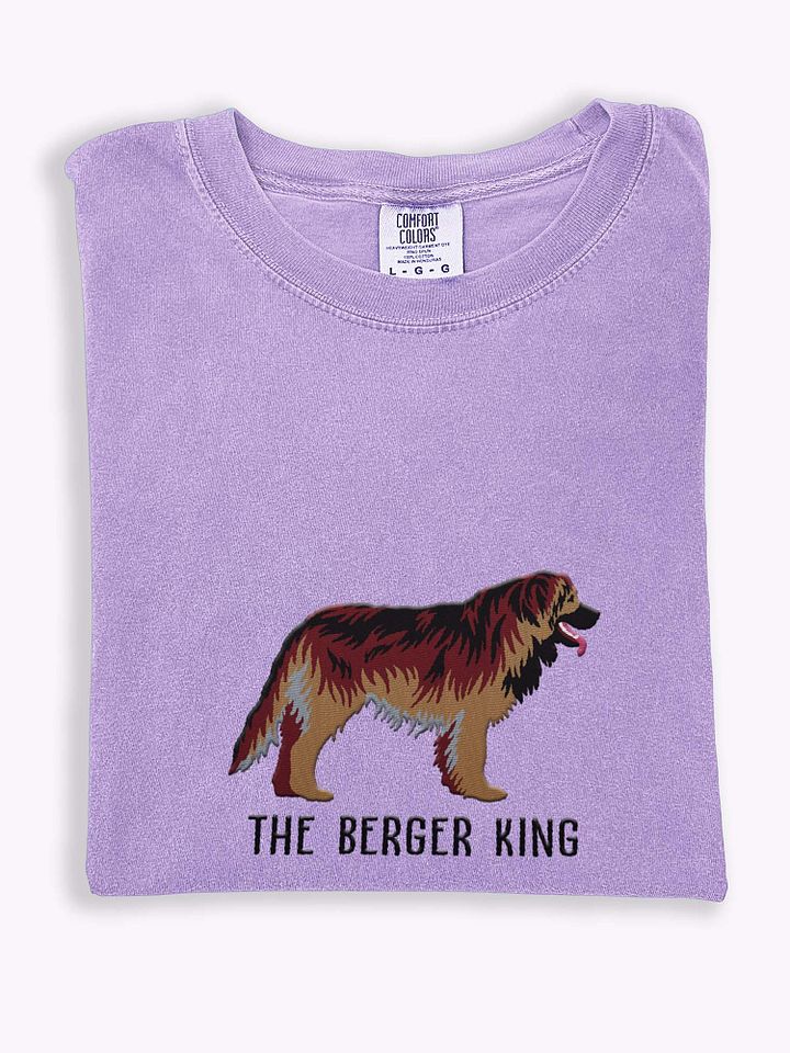 The Berger King T-Shirt(Embroidered) of a Leonberger(2) product image (1)