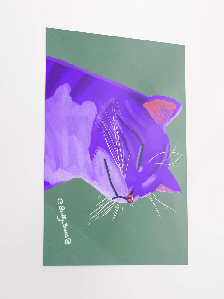 Grape Cat Poster product image (2)
