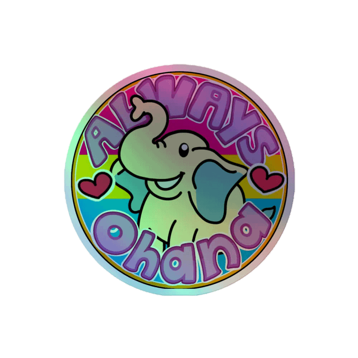 AlwaysxOhana Logo Holo Sticker product image (1)