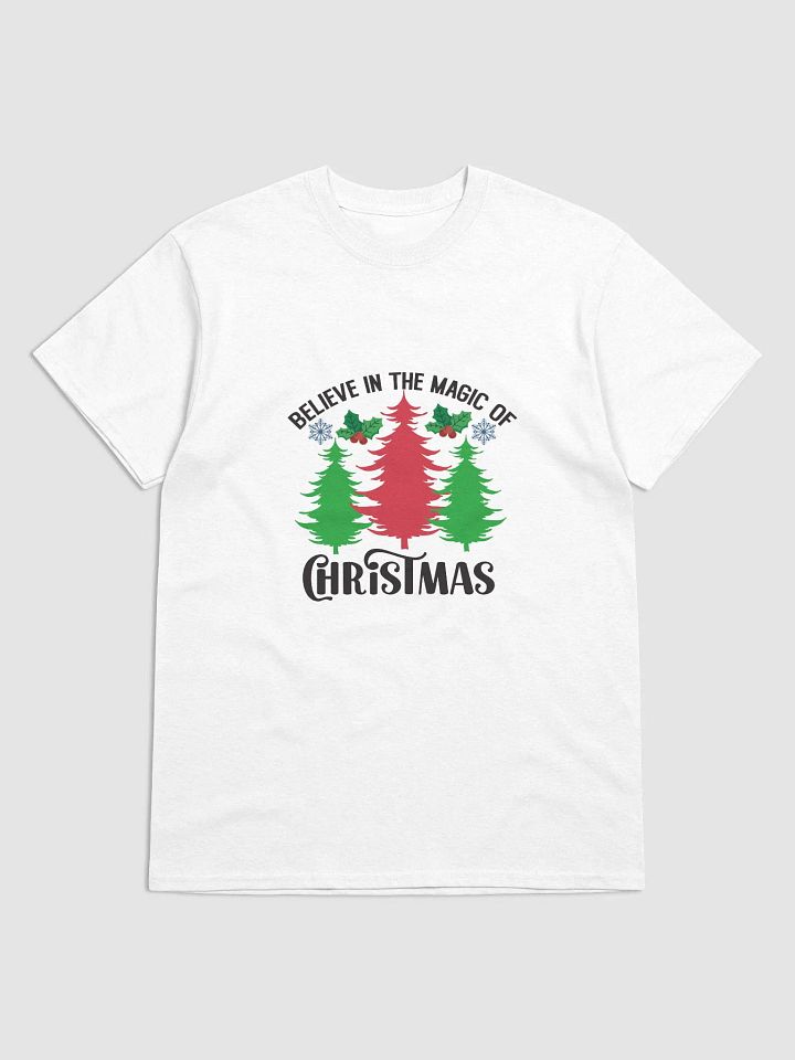 Christmas Tee Shirts Red Green Gildan 5000 Magic of Christmas Tri-Tree Tee product image (55)