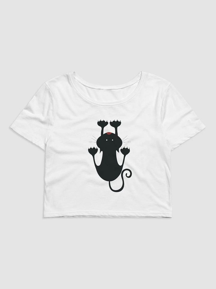 Whimsical Cat Stretch Women's Crop Tee product image (1)