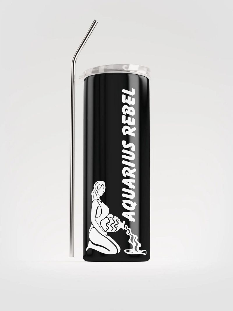 Aquarius Rebel Stainless Steel Tumbler: Celebrate Zodiac Vibes! ♒