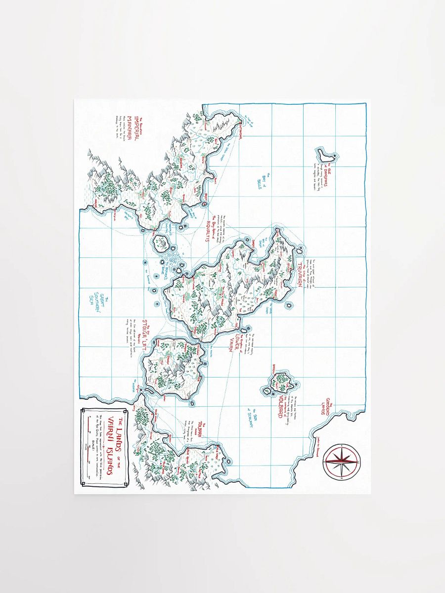 "The Vairni Islands" | Printed Map product image (1)