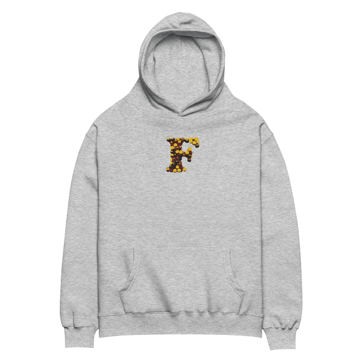 Initial Letter Of Name "F" is Embroidered Unisex Oversized Hoodie product image (2)