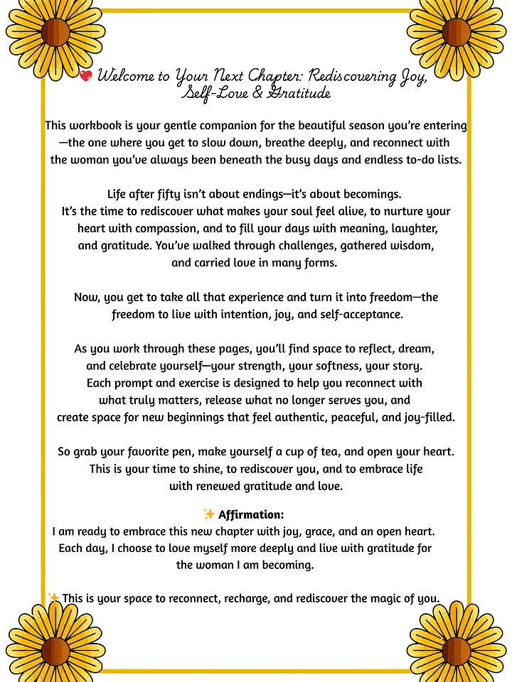🌸 Finding Joy Workbook for Women | Printable Self-Discovery & Mindfulness Journal product image (2)