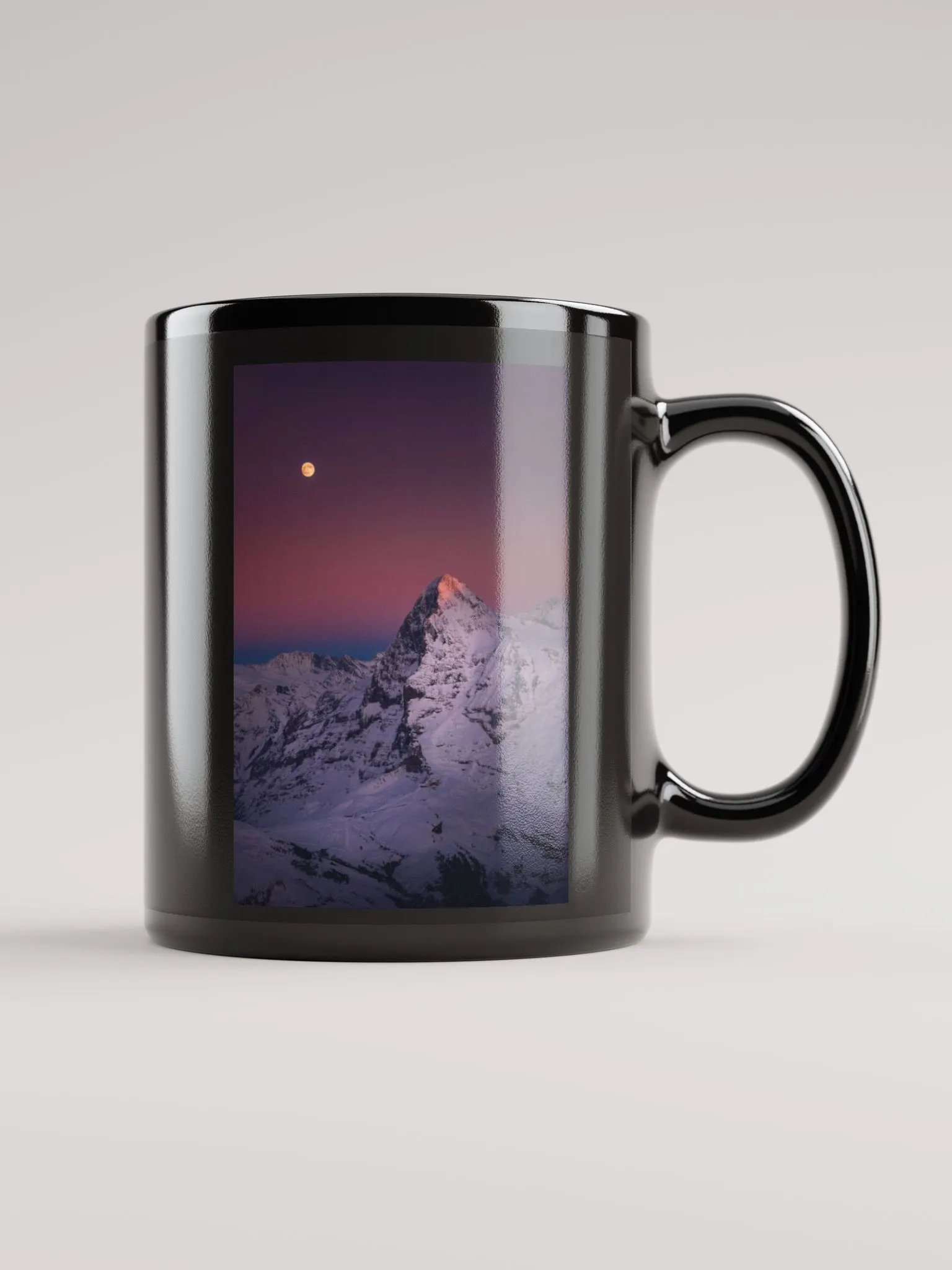 Eiger with fullmoon seen from Schilthorn product image (1)