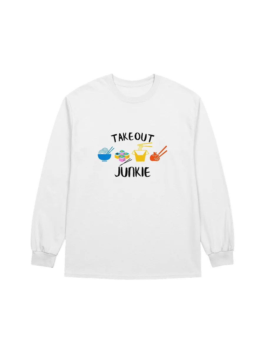 Takeout Junkie - Gildan Ultra Cotton Unisex Long Sleeve T-Shirt - Light Colors product image (2)