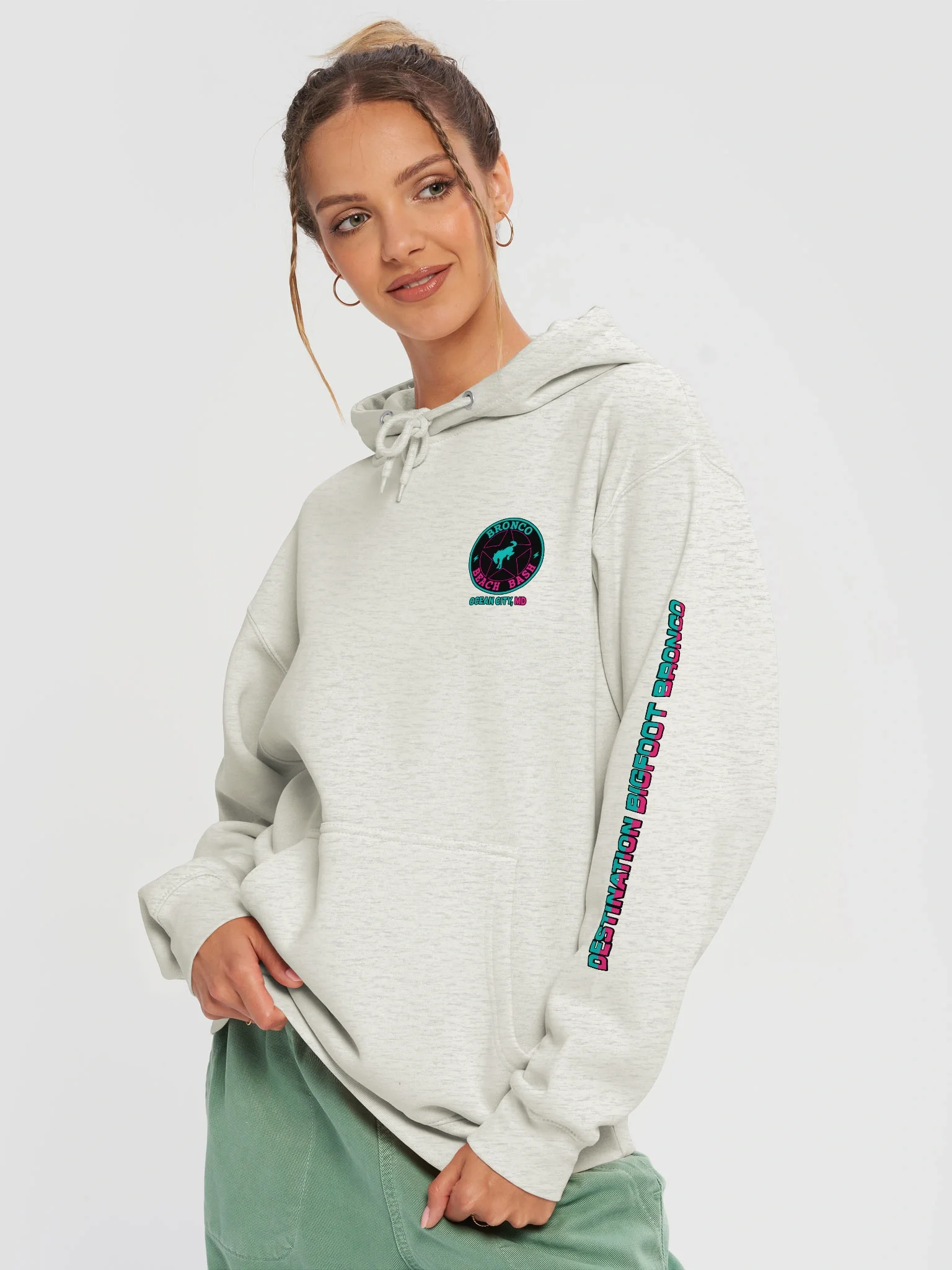 2025 Bronco Beach Bash Ocean City / Destination Bigfoot Bronco Collab Hoodie (Multiple Colors Available) product image (24)