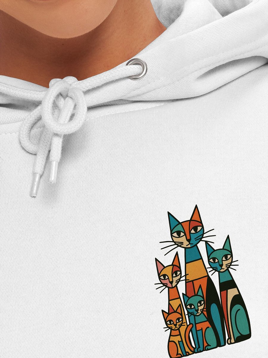 Whimsical Feline Mosaic Hoodie product image (7)