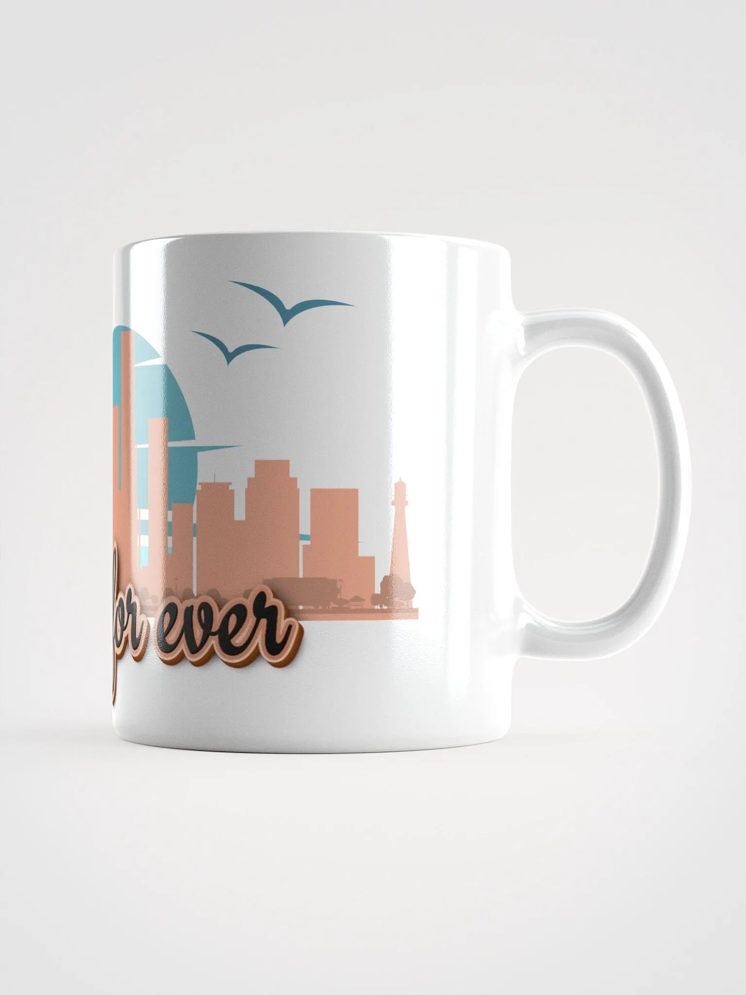 Miami Skyline Script Mug product image (2)