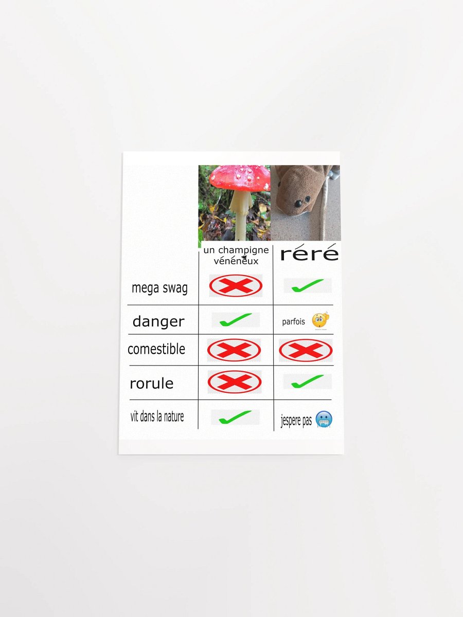 Poster CHAMPIGNE VENENEUX vs RERE product image (29)
