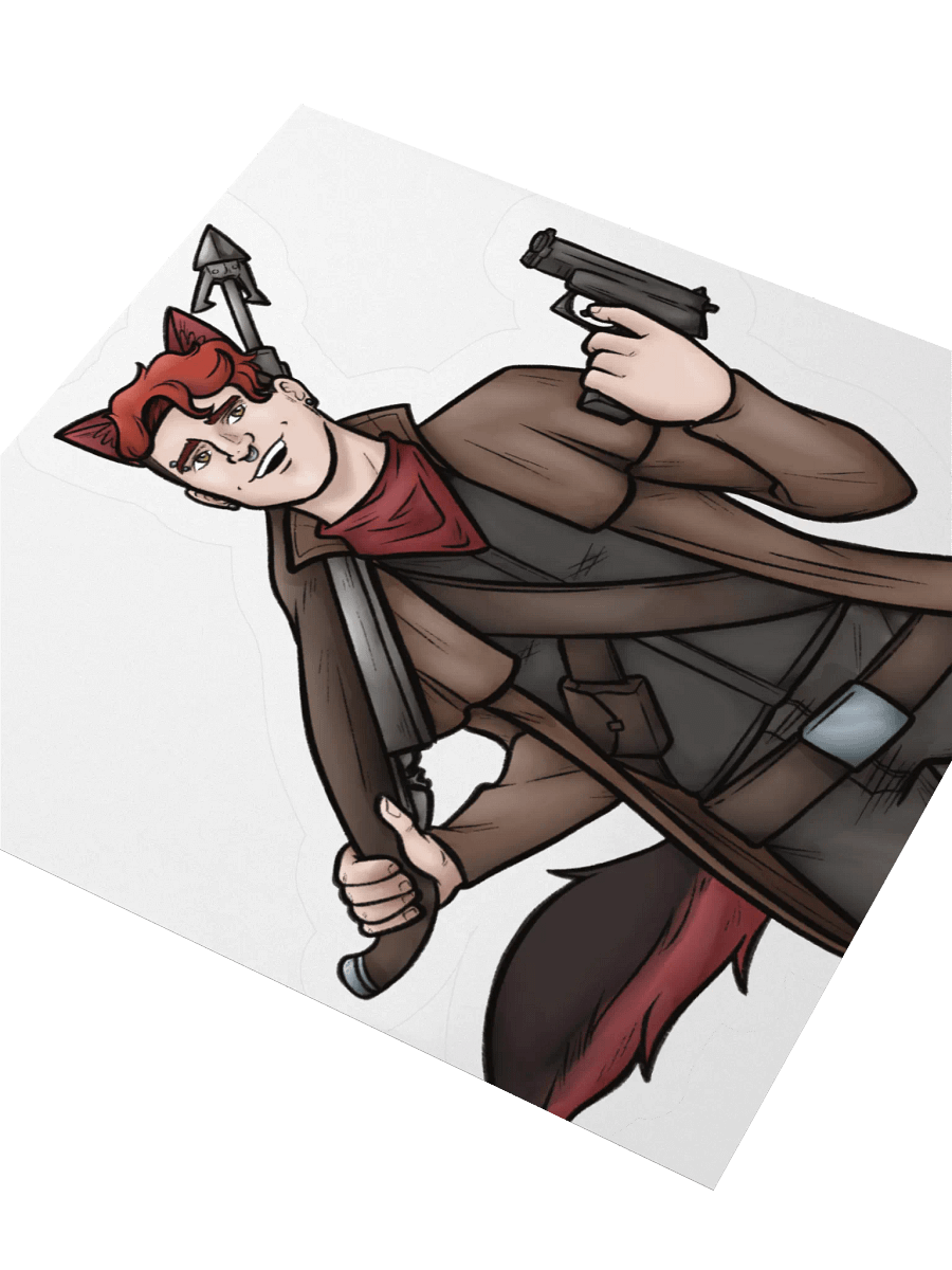 Kiss Cut Sticker - Gun Slinger Cryptid product image (3)