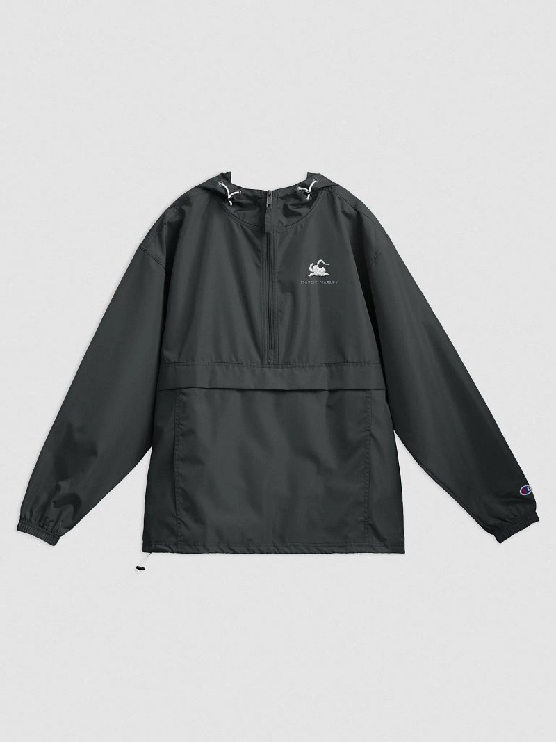 Mel logo White Label Champion Pullover Jacket