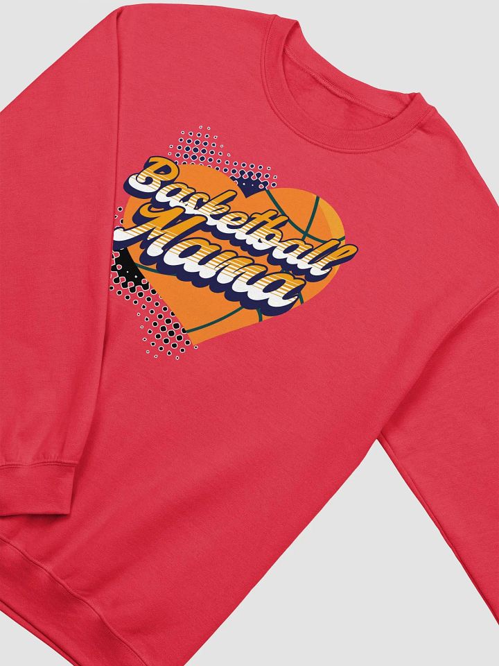 Mama Heart Basketball Crewneck Sweatshirt product image (16)