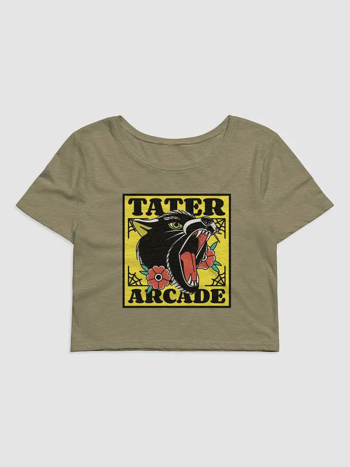 Traditional Tattoo Black Cat Crop top product image (2)