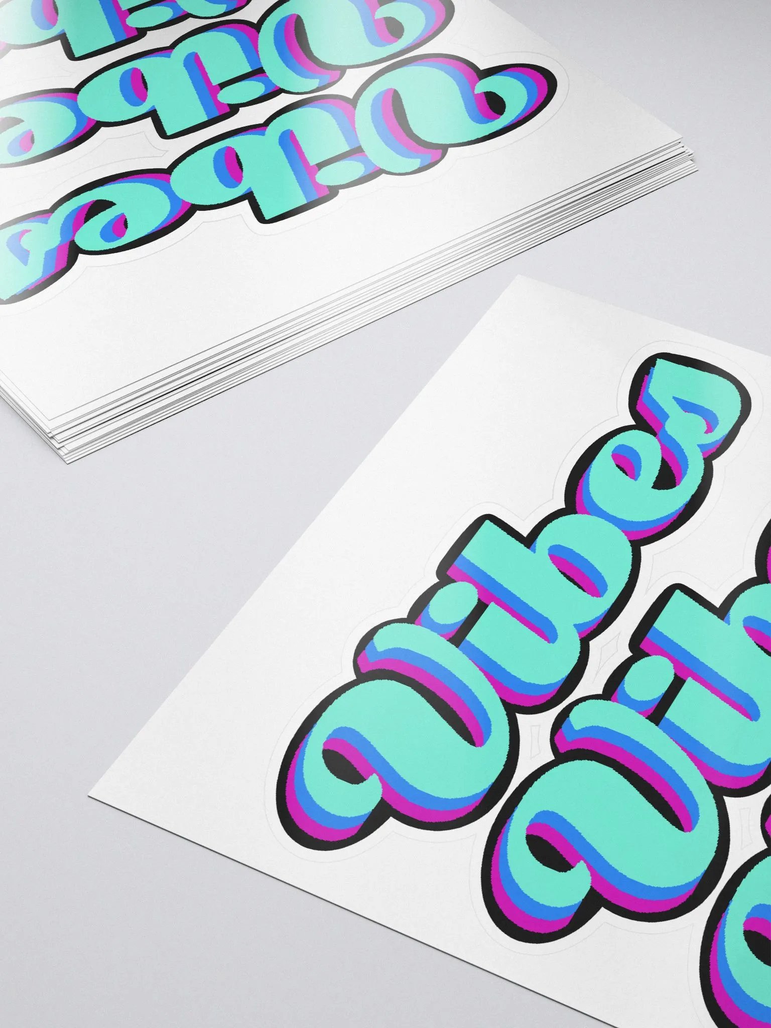 Vibes Vibes Vibes Kiss-Cut Sticker product image (5)