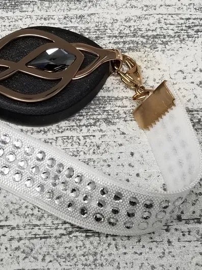 Winter Sparkle Elastic Bracelet | Handmade Accessory for Bellabeat Leaf Urban & Ivy product image (2)