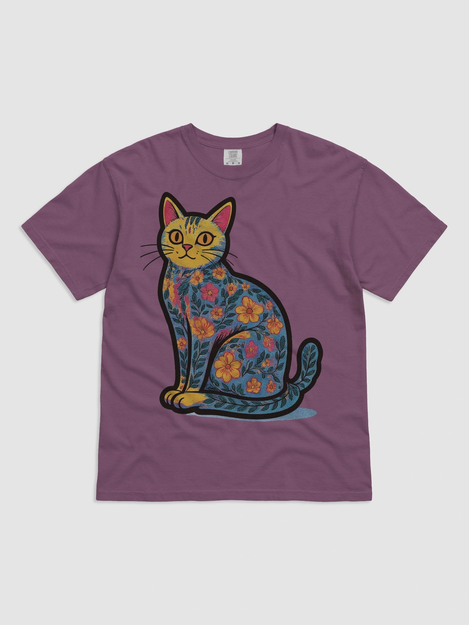 Floral Feline Fantasy T-Shirt product image (3)
